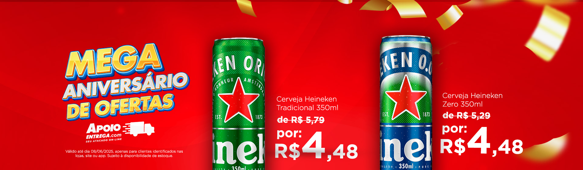 Heineken Lata 350ml até 08/06